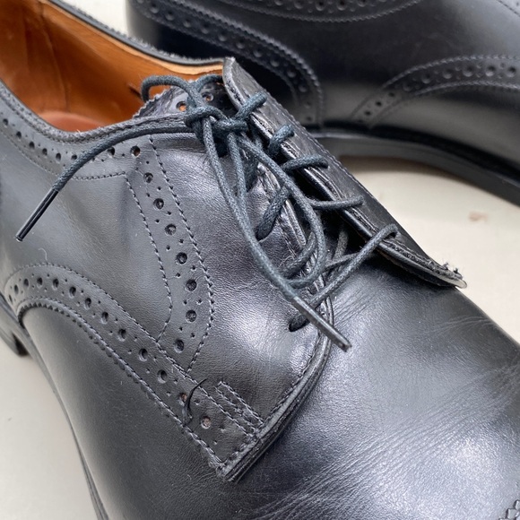 Classic Black Leather Men\'s Dress Shoes (LOT 419) main image 9